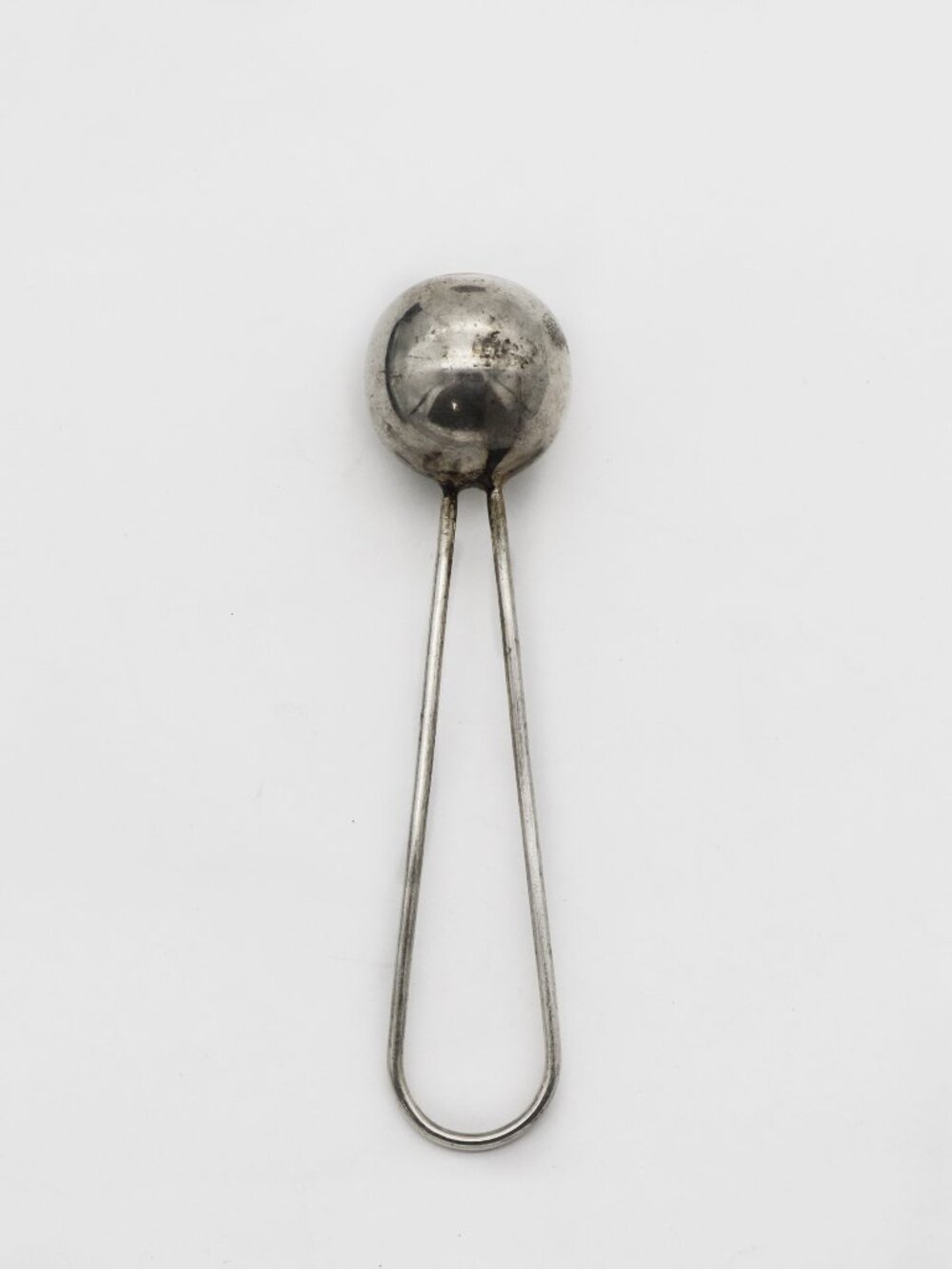 Vintage Silver Ball Baby Rattle